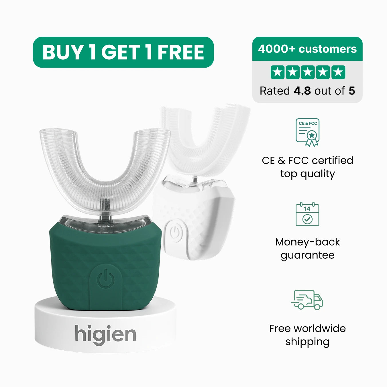 Higien™ 360° U-shaped Electric Toothbrush