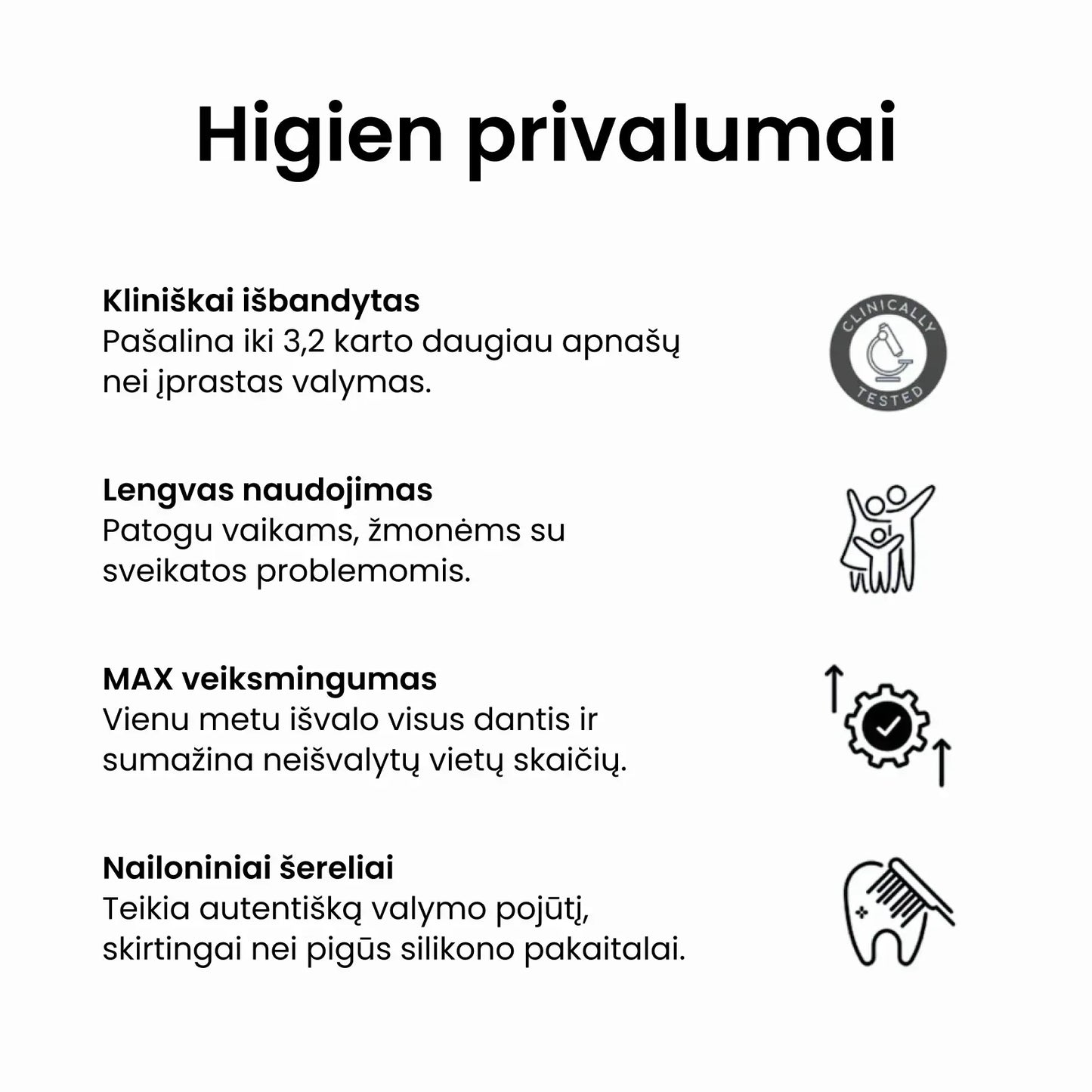 Ausų ir dantų higienos rinkinys - Higien
