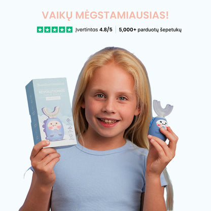 Higien™ 360° elektrinis dantų šepetėlis vaikams